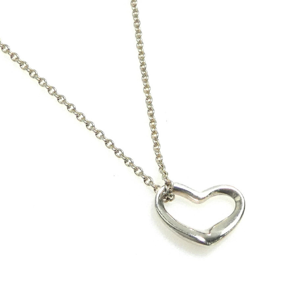 Tiffany Co Open Heart Necklace Sterling Silver